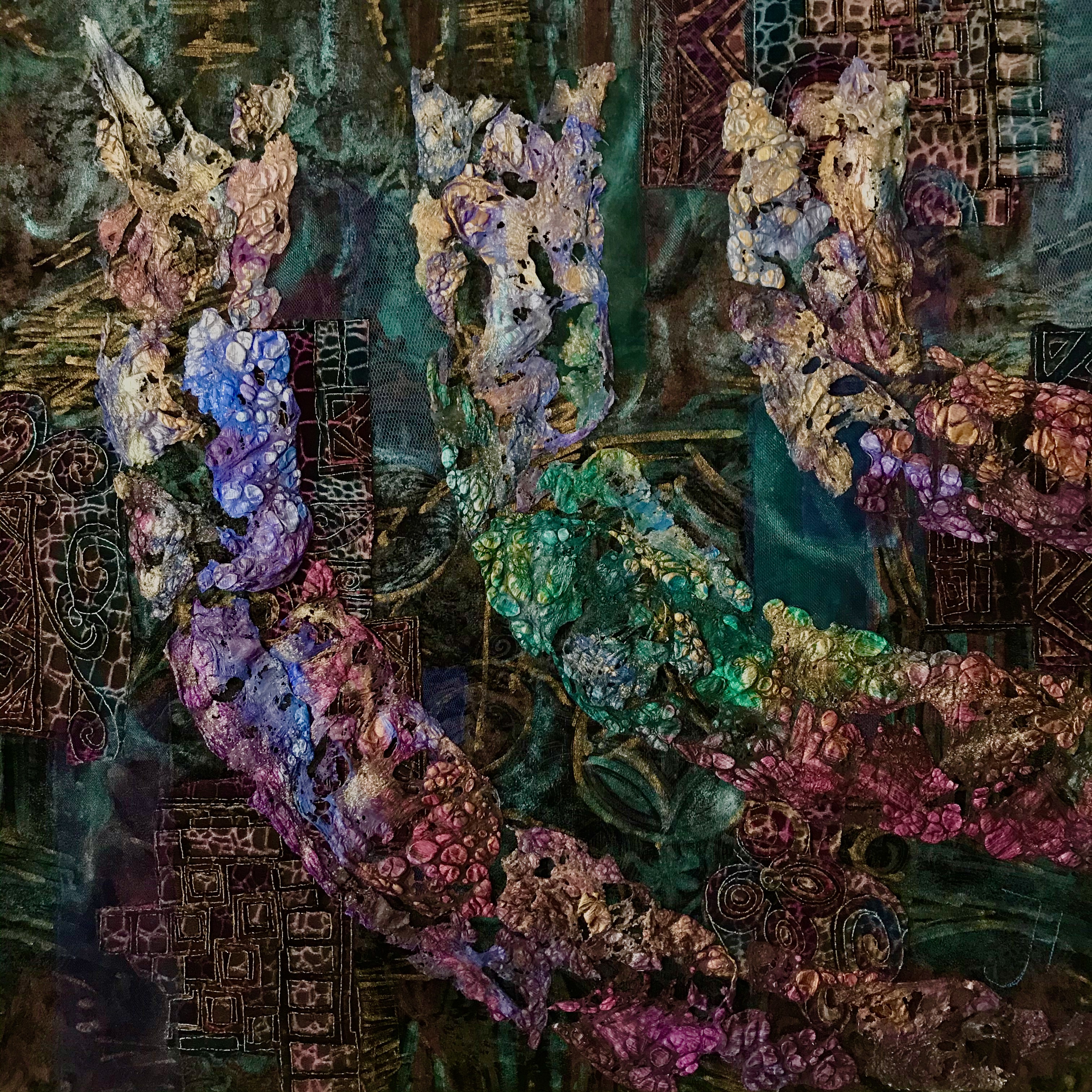 LICHTSPOREN   80 X 80   VERKOCHT