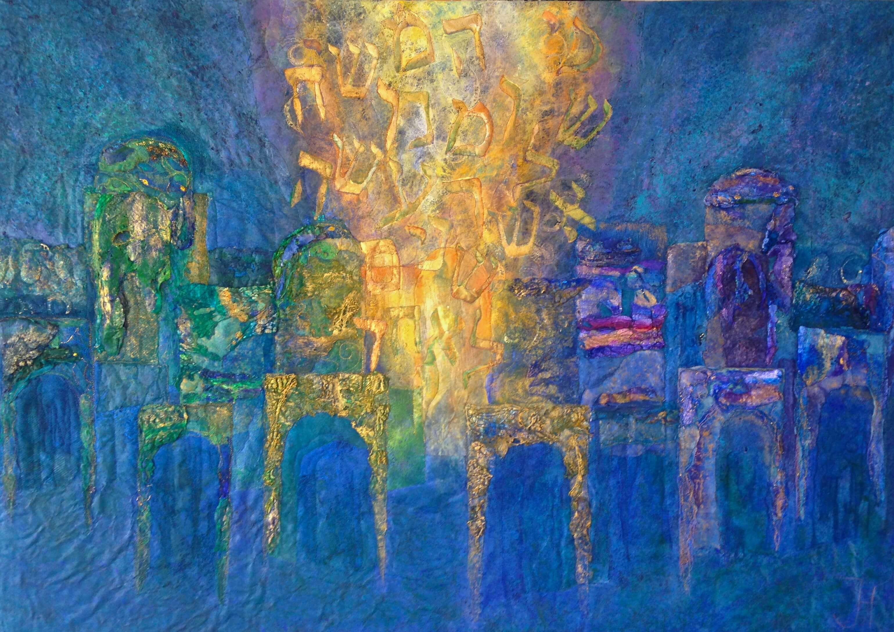 TWEE WORDEN EEN  100 x 70  in opdracht